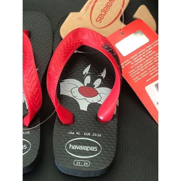 Silvestre space jam toddler Flip flops sandals kids size 9C - Picture 3 of 4